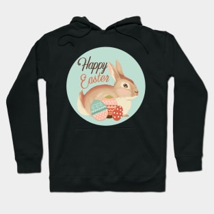 Happy Easter. Cute easter bunny. Rabbit loaf. Hoodie